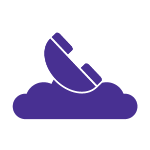 phone in a cloud icon